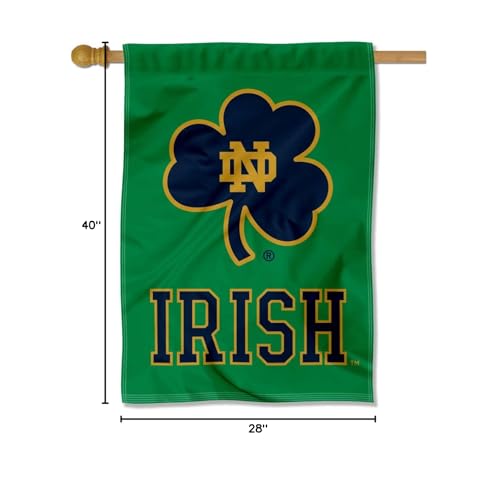 WinCraft Irish Shamrock Top Sleeve Banner Flag - Sports Collectibles, Sports Memorabilia, Sports Fan Shop, Sports Gifts