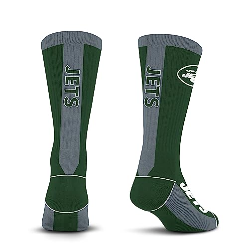 For Bare Feet NFL NEW YORK JETS MVP Crew Sock Team Color Large - Sports Gifts, Sports Memorabilia, Sports Collectibles, Fan Shop