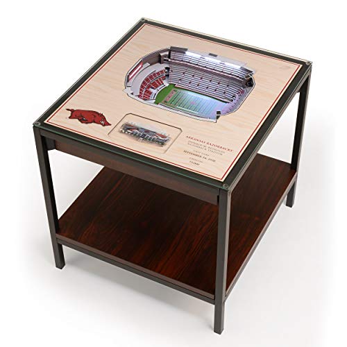 YouTheFan NCAA Oklahoma Sooners 25-Layer StadiumViews Lighted End Table - Gaylord Family Oklahoma Memorial Stadium - Sports Collectibles, Sports Memorabilia, Sports Fan Shop, Sports Gifts