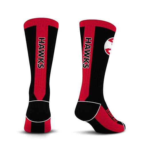 For Bare Feet NBA ATLANTA HAWKS MVP Crew Sock Team Color Large - Sports Gifts, Sports Memorabilia, Sports Collectibles, Fan Shop