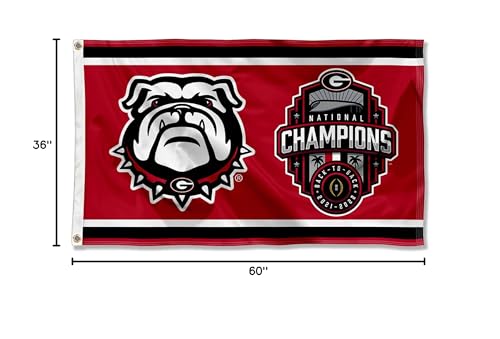 Georgia Bulldogs 2022 College Football National Champions Banner Flag - Sports Collectibles, Sports Memorabilia, Sports Fan Shop, Sports Gifts