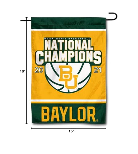 Baylor Bears College Basketball 2021 National Champions Double Sided Garden Banner Flag - Sports Collectibles, Sports Memorabilia, Sports Fan Shop, Sports Gifts
