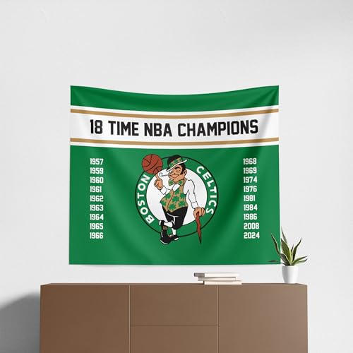 Northwest NBA Boston Celtics NBA Champions 2024 Wall Hanging Tapestry, 34" x 40", Banners - Sports Collectibles, Sports Memorabilia, Sports Fan Shop, Sports Gifts