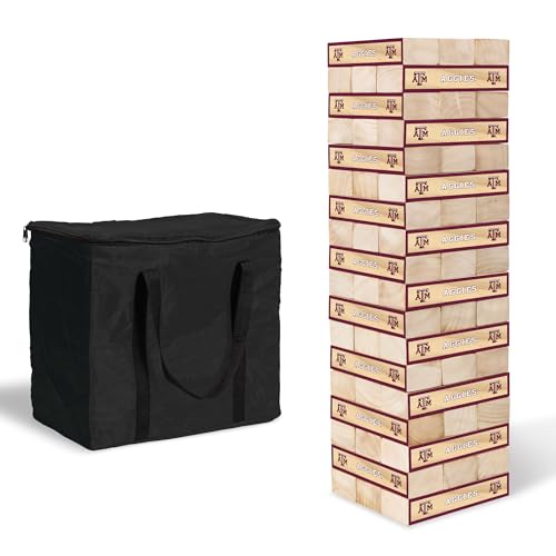 Wild Sports NCAA Tennessee Volunteers Giant Stacking Wooden Blocks – Tumbling Tower Classic Family Game Stacks Over 5 ft. High – Great Gift for Any College Football Fan! - Sports Collectibles, Sports Memorabilia, Sports Fan Shop, Sports Gifts