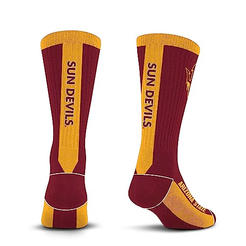 For Bare Feet NCAA ARIZONA STATE SUN DEVILS MVP Crew Sock Team Color Large - Sports Gifts, Sports Memorabilia, Sports Collectibles, Fan Shop