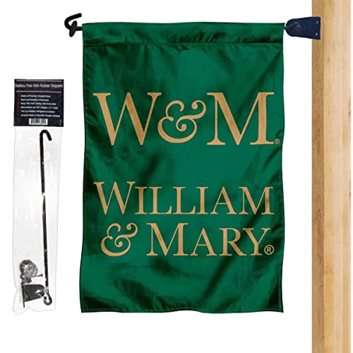 William & Mary Tribe Garden Flag and Mailbox Post Pole Mount Holder Set - Sports Collectibles, Sports Memorabilia, Sports Fan Shop, Sports Gifts