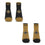 For Bare Feet NFL NEW ORLEANS SAINTS Front and Center 2 Pack Team Colors Large - Sports Gifts, Sports Memorabilia, Sports Collectibles, Fan Shop