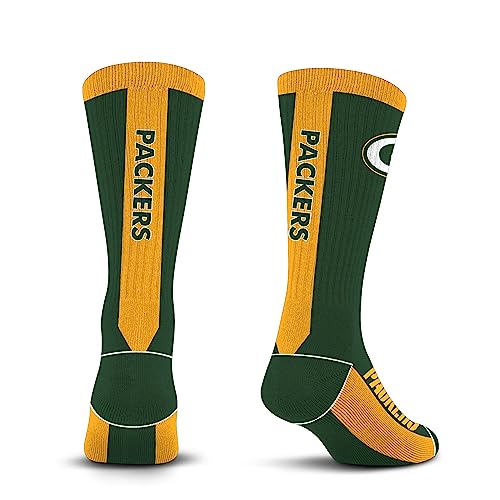 For Bare Feet NFL GREEN BAY PACKERS MVP Crew Sock Team Color Large - Sports Gifts, Sports Memorabilia, Sports Collectibles, Fan Shop