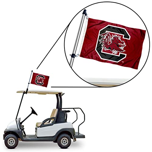 South Carolina Gamecocks Golf Cart Flag Pole and Holder Mounting Bracket - Sports Collectibles, Sports Memorabilia, Sports Fan Shop, Sports Gifts