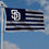 WinCraft San Diego Baseball Americana 3x5 Flag - Sports Collectibles, Sports Memorabilia, Sports Fan Shop, Sports Gifts