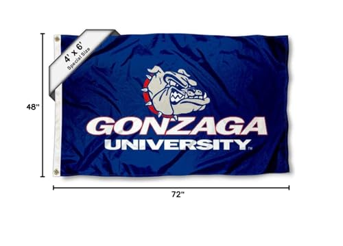 College Flags & Banners Co. Gonzaga Bulldogs 4 ft x 6 ft Flag - Sports Collectibles, Sports Memorabilia, Sports Fan Shop, Sports Gifts