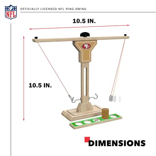 Wild Sports NFL New England Patriots Wooden Ring Swing Battle - Head-to-Head Ring Toss Hook & Ring Game for NFL Fans - Sports Collectibles, Sports Memorabilia, Sports Fan Shop, Sports Gifts