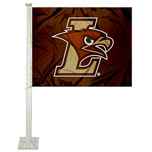 College Flags & Banners Co. Lehigh Mountain Hawks Car Flag - Sports Collectibles, Sports Memorabilia, Sports Fan Shop, Sports Gifts