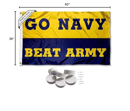 College Flags & Banners Co. US Navy Midshipmen Beat Army Banner and Tapestry Wall Tack Pads - Sports Collectibles, Sports Memorabilia, Sports Fan Shop, Sports Gifts