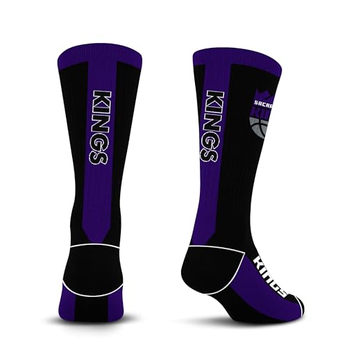 For Bare Feet NBA SACRAMENTO KINGS MVP Crew Sock Team Color Large - Sports Gifts, Sports Memorabilia, Sports Collectibles, Fan Shop