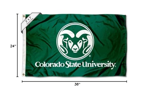 College Flags & Banners Co. Colorado State Rams 2x3 Foot Flag - Sports Collectibles, Sports Memorabilia, Sports Fan Shop, Sports Gifts