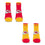 For Bare Feet NFL KANSAS CITY CHIEFS Front and Center 2 Pack Team Colors Large - Sports Gifts, Sports Memorabilia, Sports Collectibles, Fan Shop
