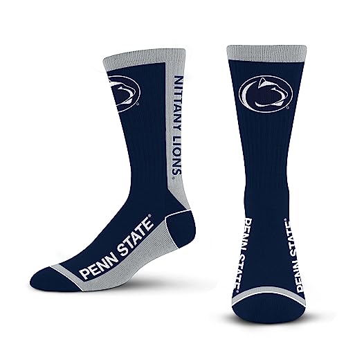 For Bare Feet NCAA PENN STATE NITTANY LIONS MVP Crew Sock Team Color Large - Sports Gifts, Sports Memorabilia, Sports Collectibles, Fan Shop