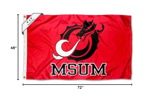 College Flags & Banners Co. USUM Dragons 4 ft x 6 ft Flag - Sports Collectibles, Sports Memorabilia, Sports Fan Shop, Sports Gifts
