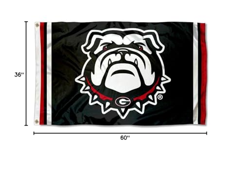College Flags & Banners Co. Georgia UGA Bulldogs Jersey Stripes and USA 3x5 Flag Set - Sports Collectibles, Sports Memorabilia, Sports Fan Shop, Sports Gifts