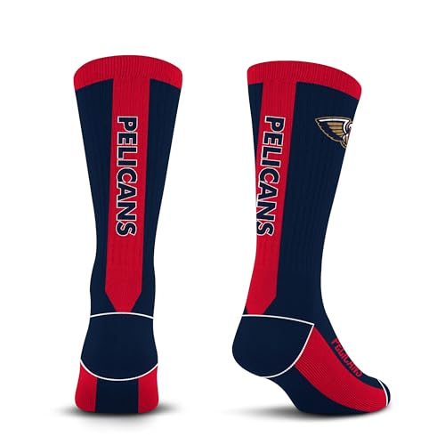 For Bare Feet NBA NEW ORLEANS PELICANS MVP Crew Sock Team Color Large - Sports Gifts, Sports Memorabilia, Sports Collectibles, Fan Shop