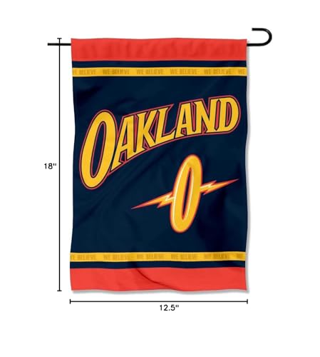 WinCraft Golden State Warriors City Edition Double Sided Garden Flag - Sports Collectibles, Sports Memorabilia, Sports Fan Shop, Sports Gifts