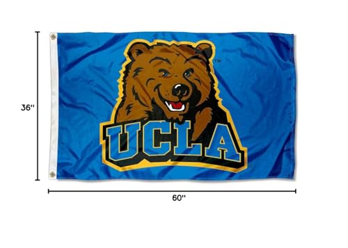 College Flags & Banners Co. UCLA 3x5 Flag and USA 3x5 Flag Set - Sports Collectibles, Sports Memorabilia, Sports Fan Shop, Sports Gifts