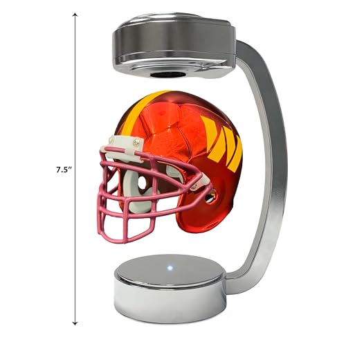 NFL Washington Commanders Mini Metallic Hover Helmet - Sports Gifts, Sports Memorabilia, Sports Collectibles, Fan Shop
