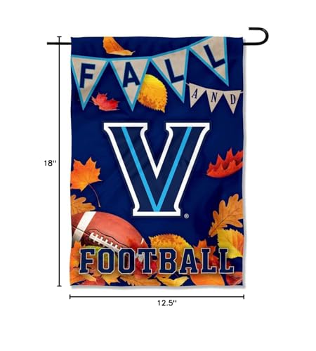 College Flags & Banners Co. Villanova Wildcats Fall Leaves Football Season Garden Yard Flag - Sports Collectibles, Sports Memorabilia, Sports Fan Shop, Sports Gifts