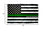 Sports Flags Pennants Company Military and Armed Services Thin Line Flag 3x5 Foot Banner - Sports Collectibles, Sports Memorabilia, Sports Fan Shop, Sports Gifts