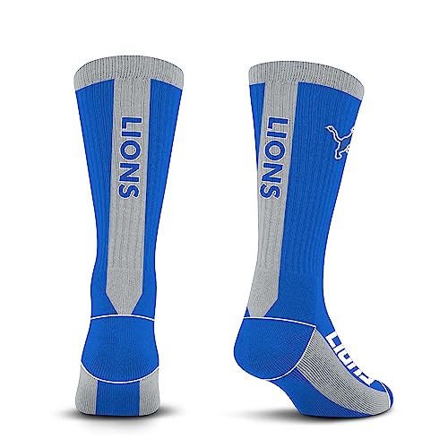 For Bare Feet NFL DETROIT LIONS MVP Crew Sock Team Color Large - Sports Gifts, Sports Memorabilia, Sports Collectibles, Fan Shop