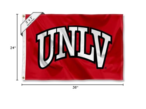College Flags & Banners Co. UNLV Small 2x3 Foot Flag - Sports Collectibles, Sports Memorabilia, Sports Fan Shop, Sports Gifts