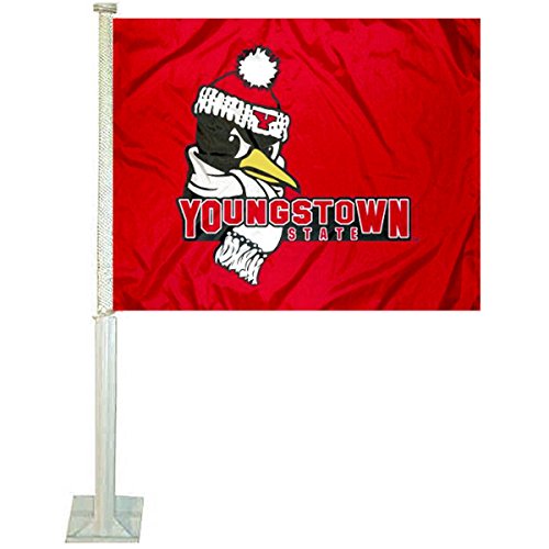 College Flags & Banners Co. YSU Penguins Car and Auto Flag - Sports Collectibles, Sports Memorabilia, Sports Fan Shop, Sports Gifts