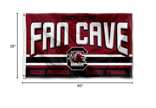 South Carolina Gamecocks Fan Man Cave Banner Flag - Sports Collectibles, Sports Memorabilia, Sports Fan Shop, Sports Gifts