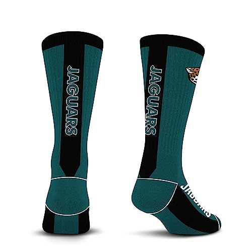 For Bare Feet NFL JACKSONVILLE JAGUARS MVP Crew Sock Team Color Large - Sports Gifts, Sports Memorabilia, Sports Collectibles, Fan Shop