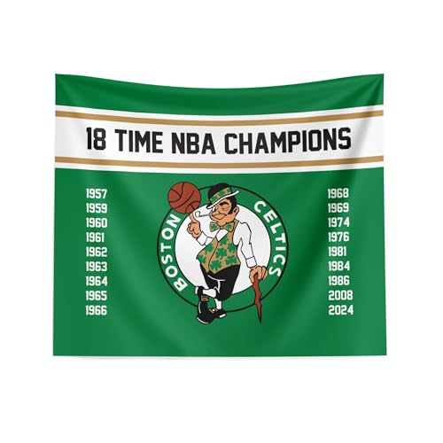 Northwest NBA Boston Celtics NBA Champions 2024 Wall Hanging Tapestry, 34" x 40", Banners - Sports Collectibles, Sports Memorabilia, Sports Fan Shop, Sports Gifts