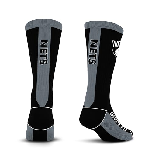 For Bare Feet NBA BROOKLYN NETS MVP Crew Sock Team Color Large - Sports Gifts, Sports Memorabilia, Sports Collectibles, Fan Shop
