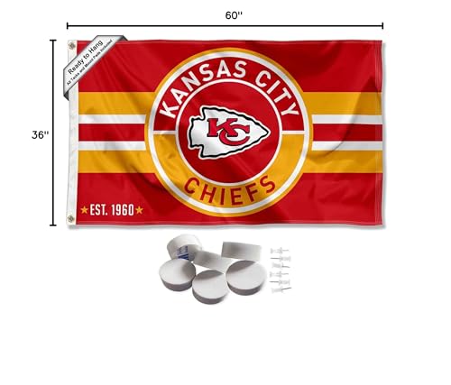 Kansas City Chiefs Patch Button Banner and Tapestry Wall Tack Pads - Sports Collectibles, Sports Memorabilia, Sports Fan Shop, Sports Gifts