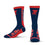 For Bare Feet NCAA MISSISSIPPI REBELS MVP Crew Sock Team Color Large - Sports Gifts, Sports Memorabilia, Sports Collectibles, Fan Shop