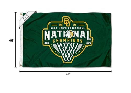 College Flags & Banners Co. Baylor BU Bears 4 ft x 6 ft National Basketball Champions Flag - Sports Collectibles, Sports Memorabilia, Sports Fan Shop, Sports Gifts