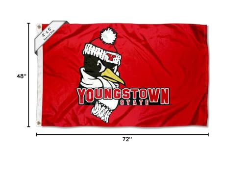 College Flags & Banners Co. YSU Penguins 4 ft x 6 ft Flag - Sports Collectibles, Sports Memorabilia, Sports Fan Shop, Sports Gifts