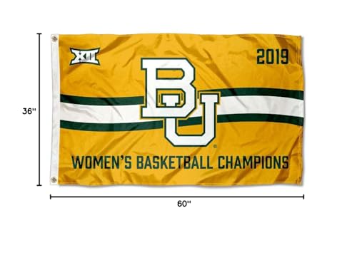 College Flags & Banners Co. Baylor Bears Womens Basketball Big 12 Conference Champions Flag - Sports Collectibles, Sports Memorabilia, Sports Fan Shop, Sports Gifts