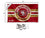 San Francisco 49ers Patch Button Banner and Tapestry Wall Tack Pads - Sports Collectibles, Sports Memorabilia, Sports Fan Shop, Sports Gifts