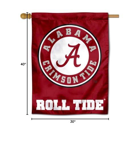 Alabama Crimson Roll Tide Banner House Flag - Sports Collectibles, Sports Memorabilia, Sports Fan Shop, Sports Gifts