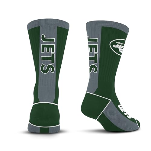 For Bare Feet NFL NEW YORK JETS MVP Crew Sock Team Color Youth - Sports Gifts, Sports Memorabilia, Sports Collectibles, Fan Shop