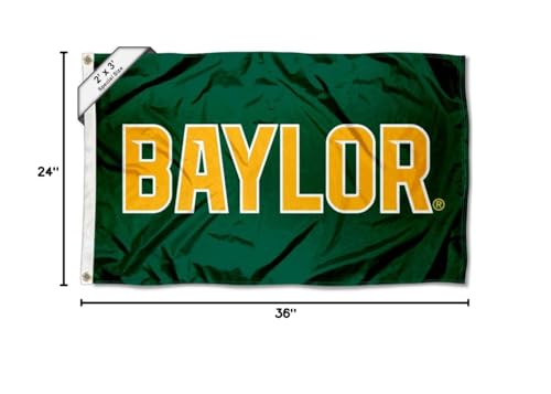 College Flags & Banners Co. Baylor Bears Wordmark Small 2x3 Foot Flag - Sports Collectibles, Sports Memorabilia, Sports Fan Shop, Sports Gifts