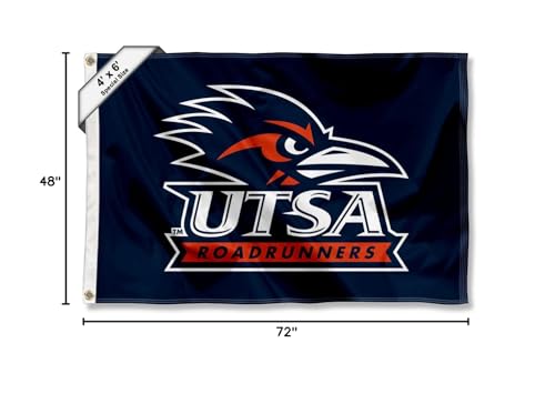 College Flags & Banners Co. UTSA Roadrunners 4 ft x 6 ft Flag - Sports Collectibles, Sports Memorabilia, Sports Fan Shop, Sports Gifts