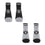 For Bare Feet NFL LAS VEGAS RAIDERS Front and Center 2 Pack Team Colors Large - Sports Gifts, Sports Memorabilia, Sports Collectibles, Fan Shop