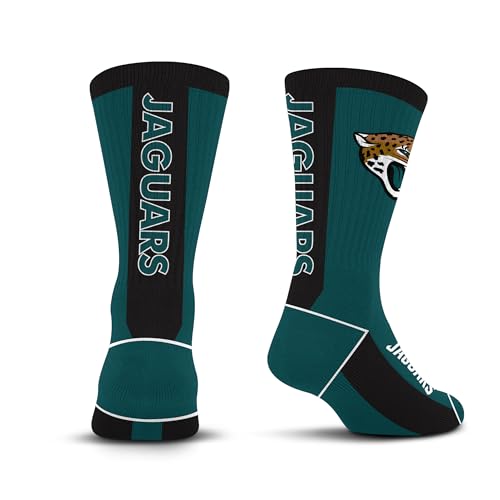 For Bare Feet NFL JACKSONVILLE JAGUARS MVP Crew Sock Team Color Youth - Sports Gifts, Sports Memorabilia, Sports Collectibles, Fan Shop