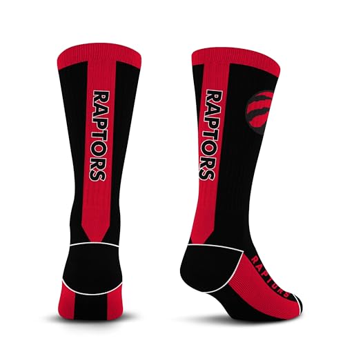 For Bare Feet NBA TORONTO RAPTORS MVP Crew Sock Team Color Large - Sports Gifts, Sports Memorabilia, Sports Collectibles, Fan Shop